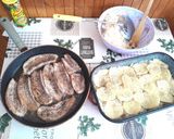 Burgonyás káposztaágyon sült császárszalonna recept fázis 4 fotója