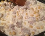 Foto del paso 7 de la receta: Canelones en masa de panqueque rellenos de choclo y champiñón ❤️🌽