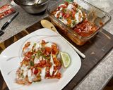 A picture of step 7 of Pork & Pepper Enchiladas.