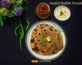 A picture of step 13 of Stuffed Radish Paratha (Stuffed Mooli Paratha).