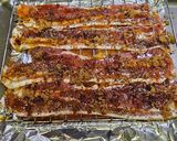 A picture of step 2 of Hot honey Candy BACON 🥓.