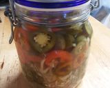 A picture of step 2 of Pickled Jalapeños +.