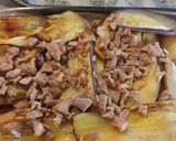 Foto del paso 5 de la receta Ensalada templada de tomate rosa, berenjena y jamón