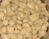 A picture of step 1 of Bellpepper chilli Soya chunks.
