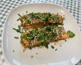 Une image de l'étape 11 de Saumon au miso, coriandre et sésame.