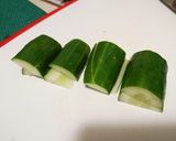 รูปขั้นตอนการทำที่ 1 ของ ยำถั่วงอกซูกินีแบบเย็น สไตล์จีน 凉拌豆芽黄果菜