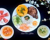 Hình bước làm 4 của món Cơm sườn chả trứng