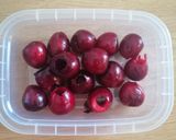 A picture of step 1 of Fresh cherry clafoutis.