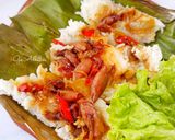 Foto langkah ke 4 dari resep Nasi Bakar Cumi.