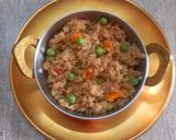 A picture of step 5 of Quinoa vegetable upma.