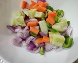 A picture of step 3 of Paneer Salad..