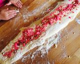 Une image de l'étape 4 de Brioche aux pralines roses.