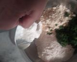 A picture of step 3 of Karela ni Chhal na Muthiya.