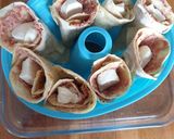 Une image de l'étape 2 de Cornets de bœuf à la mozzarella 😋.