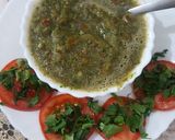 A picture of step 7 of Dhania tamatar ki chutney.
