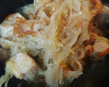 A picture of step 10 of Sweet and Sour Pork and cabbage.