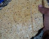 A picture of step 6 of Til chikki.