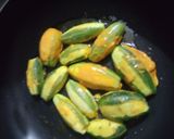 A picture of step 4 of Bharwa Parwal(Gourd).