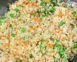 A picture of step 3 of Barnyard Millets Vegetables Upma.