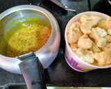 A picture of step 1 of Cauliflower and Moong Dal Curry.