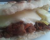 Foto del paso 14 de la receta: Pan de Pita relleno con "carne de coliflor" piña dulce y queso!!! 🍘🍍🧀🍘