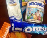 Foto langkah ke 1 dari resep Oreo Cheese cake lumer (simple & murah) #BikinRamadanBerkesan.