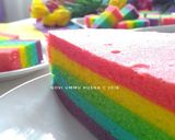 Foto langkah ke 11 dari resep Rainbow cake kukus ny.liem.