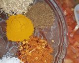 A picture of step 3 of Iranian omelette.