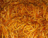 Foto del paso 3 de la receta: Espaguettis con Calabacín y verduras+carne picada