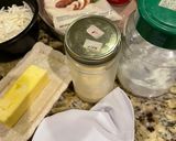 A picture of step 1 of Cassava Cake with Coconut and Pecans.