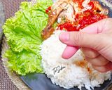 Foto langkah ke 6 dari resep 273. Ayam Penyet Sambal Merah|| Pedas dan Bikin Nagih.