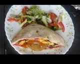 A picture of step 5 of Falafel pita Sandwich.