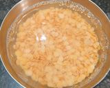 A picture of step 1 of Panch Phoron Piyaz Die Masoor Dal Bengali Style.