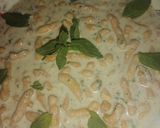 A picture of step 3 of Green Dahi phulkian.