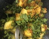A picture of step 6 of Aloo Palak Bhaji.