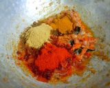 A picture of step 5 of Raw banana masala.