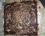 A picture of step 5 of Peanut Butter Brownies.