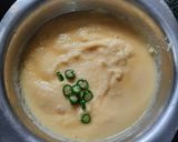 A picture of step 1 of Green Onion chilla.
