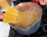 A picture of step 1 of Creamy Chicken & Mushroom Alfredo.