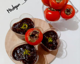 عکس مرحله 2 از دستور دسر کاکائویی خرمالو فقط با دو قلم مواد 👌🏻😋😍