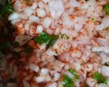 A picture of step 3 of Onion paratha.