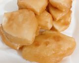 Hình bước làm 3 của món Sakê tẩm bột chiên giòn