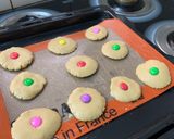A picture of step 3 of Vanilla cookies with gems.