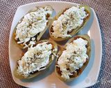 A picture of step 6 of Baked stuffed potatoes skin.