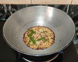 A picture of step 3 of Drumstick pumpkin sabzi.