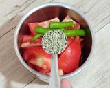 A picture of step 1 of Tomato aur Coriander ki puri.