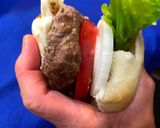 A picture of step 9 of Beef Burger with Cheese and Dried Tomato Bread.