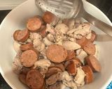 A picture of step 1 of Chicken and Sausage Gumbo.