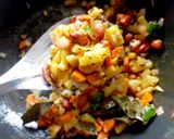 A picture of step 6 of Vegetable proso Millet one pot meal.