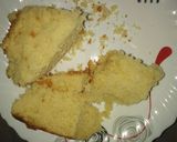 A picture of step 7 of Naked lemon cake# fourweekschallenge#wheatflourecipecontest.